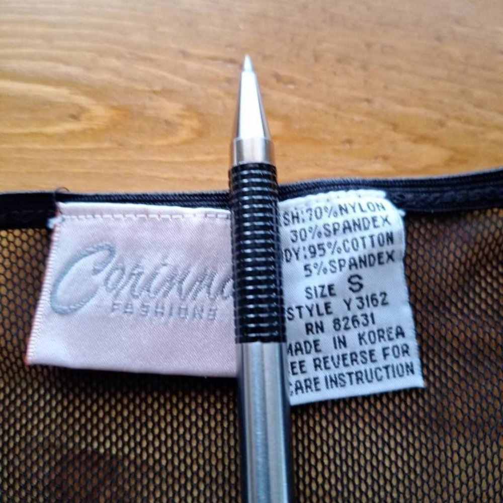 Vintage Sexy Black Mesh Bodysuit - Picture 8 of 8